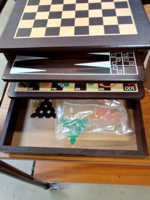 Wooden game collection